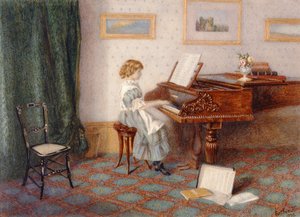 ピアノで、1876 作： Esther H. Jones
