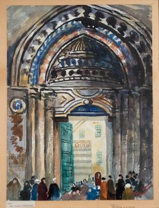 ダマスカス・カーン、c.1919-21（紙に水彩） 作： Ethel Brilliana Tweedie
