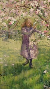 リンゴの花を摘む、1901