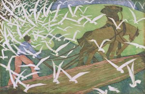 鋤を追う鳥 作： Ethel Spowers