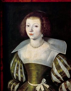 Etienne Dumonstier (1574-1603) による女性の肖像画 0,6x0,46 m - 女性の肖像。 Etienne Dumonstier (1574-1603) 作の絵画 0.6 x 0.46 m ルーヴル美術館、パリ