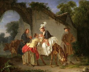 看護師への別れ、1776-77 作： Etienne Aubry