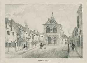 タムワース-市庁舎：リトグラフ、nd [1796-1865] 作： Etienne Bruno Hamel