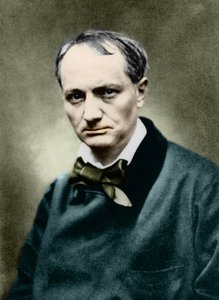 Charles Baudelaire (1821-1867), フランスの作家 Photo de Carjat. 作： Etienne Carjat
