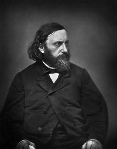 ピエール・デュポン（1821-1870）フランスの詩人、写真：Carjat