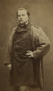 アドリアン・ロベールのペンネームで知られるシャルル・バセット（1822-1869）の肖像。 作： エティエンヌ・カルジャット