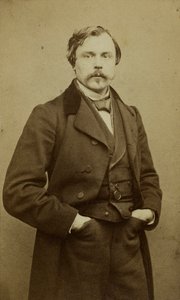 Edmond Huot de Goncourt 1822-1896の肖像。 作： Etienne Carjat