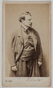 フランソワ・デルサルテの肖像 1870-90年頃（アルメン・プリント） 作： エティエンヌ・カルジャット