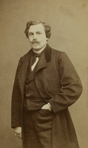 ジュール・ユオー・ド・ゴンクールの肖像 1830-1870年 作： Etienne Carjat