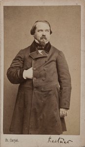 作曲家ジャン・ジョルジュ・カストナーの肖像 1810-1867, 1867. 作： Etienne Carjat