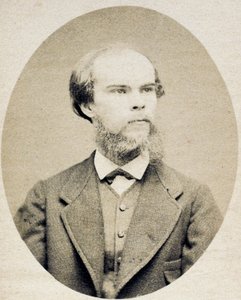 詩人ポール・ヴェルレーヌ（1844-1896）の肖像 par Carjat, Etienne (1828-1906), 1870年頃 - フォトエングレーヴィング、7x5 - 個人蔵