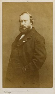 画家コンスタン・トロイヨンの肖像 1810-1865年 1860年代前半 作： Etienne Carjat