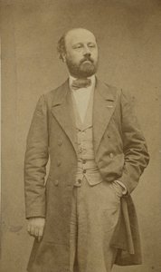 作曲家フランソワ・バザン（François Bazin 1816-1878）の肖像（1760年頃）。 作： Etienne Carjat