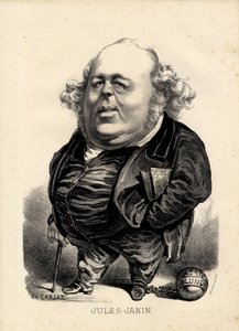 flying leaf - Etienne Carjat (1826-1906)によるイラスト。ジャナン・ジュール(1804-1874)