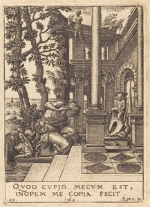 噴水の水仙 作： Etienne Delaune after Rosso Fiorentino