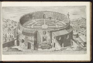 ローマの手入れの行き届いた庭園のあるアウグストゥス廟 古代の建物 (シリーズのタイトル) I vestigi dell
