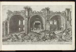 ローマのマクセンティウス大聖堂の遺跡 古代の建物 (シリーズのタイトル) I vestigi dell