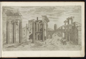 ネルヴァのフォーラムの遺跡 古代の建物 (シリーズのタイトル) I vestigi dell