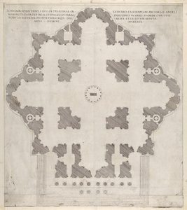 壮大なローマのガラス：聖の計画ピーターズ、1569年。 作： Etienne Duperac
