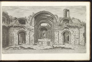 ローマのディオクレティアヌス浴場 古代の建物 (シリーズのタイトル) I vestigi dell