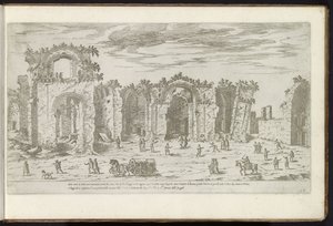 ローマのディオクレティアヌス浴場 古代の建物 (シリーズのタイトル) I vestigi dell