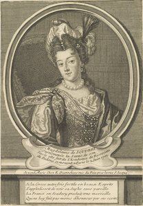 マドレーヌ・ド・スクデリーの肖像1607-1701、c。 1710年。 作： Etienne Jehandier Desrochers