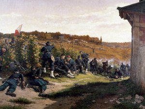 1870年10月21日、リュエイユ・マルメゾンの戦いにおけるセーヌ河のティライユール（詳細