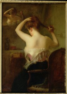 髪を整える女1903 作： Etienne Tournes