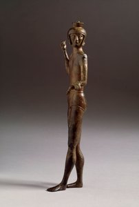 エトルリア文明：ブロンズの戦士の小像 作： Etruscan