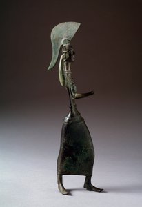 エトルリアの女神メネルヴァ（Menrva） - ブロンズ彫刻、紀元前440～420年 作： Etruscan