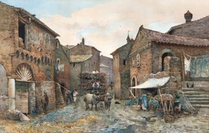 チボリのカントリーコミッサリー 作： Ettore Roesler Franz