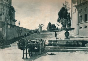 1927年にイタリア、ローマの美術館と造幣局の近くにあるバチカンの裏側