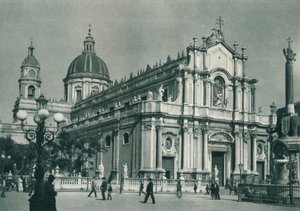 カターニア大聖堂、シチリア島、イタリア、1927 作： Eugen Poppel