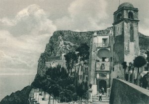 海岸沿いの教会、カプリ島、イタリア、1927