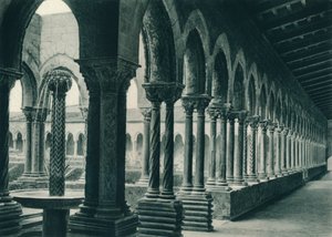 ベネディクト会修道院の回廊、モンレアーレ、シチリア島、イタリア、1927 作： Eugen Poppel