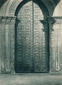 モンレアーレ大聖堂の扉、シチリア島、イタリア、1927 作： Eugen Poppel