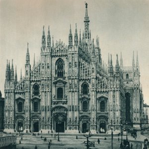 ドゥオーモのファサード、ミラノ、イタリア、1927