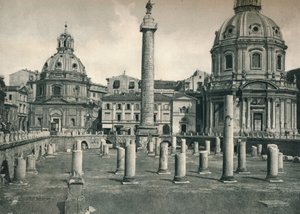 トラヤヌスのフォーラム、ローマ、イタリア、1927 作： Eugen Poppel