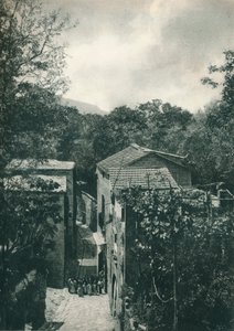 狭い通り、カプリ、イタリア、1927