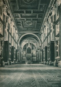 1927年、ローマ、イタリア、ラテランのサンジョヴァンニ教会の身廊 作： Eugen Poppel