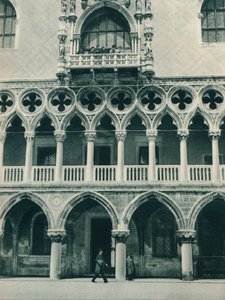 ドージェ宮殿の一部、ヴェネツィア、イタリア、1927 作： Eugen Poppel