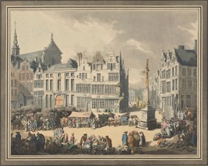アントワープのメール広場、1797 年。
