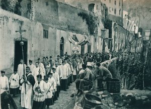 行列、カプリ、イタリア、1927 作： Eugen Poppel