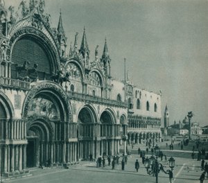 セントマークスバシリカ、ヴェネツィア、イタリア、1927 作： Eugen Poppel