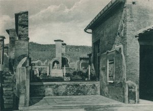 フォーラムに昇る通り、ポンペイ、イタリア、1927 作： Eugen Poppel