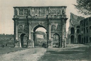 コンスタンティヌスの凱旋門、ローマ、イタリア、1927