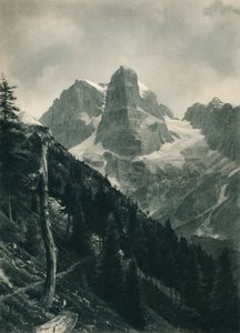 ブレンタグループ、マドンナディカンピリオ、ドロミテ、イタリア、1927年のビュー 作： Eugen Poppel