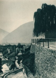 町、メラノ、南チロル、イタリア、1927年のビュー 作： Eugen Poppel