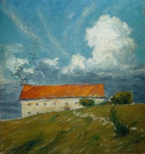 古城、スケッチ 作： Eugen Prinz von Schweden