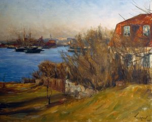 スウェーデンのユージーン、古い家… 作： Eugen Prinz von Schweden